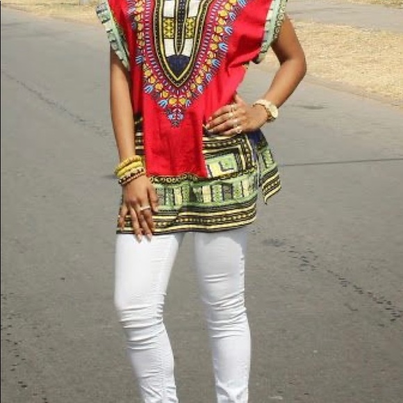 ✨New Unisex DASHIKI✨Shirt in traditional African print. SIZE: OS - Picture 8 of 8